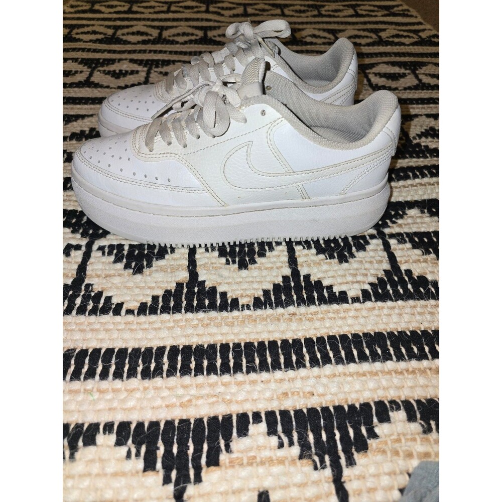 Nike Court Vision Alta Leather Platform Women's 8  White DM0113-100
